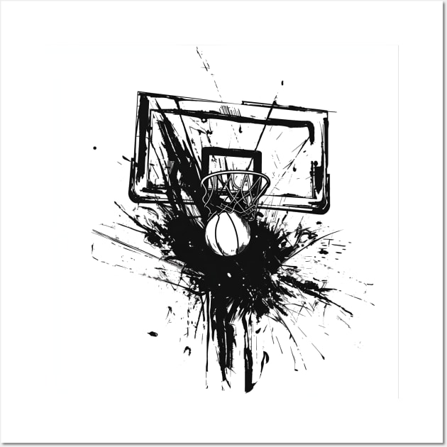 Basketball Hoop Wall Art by MaystarUniverse